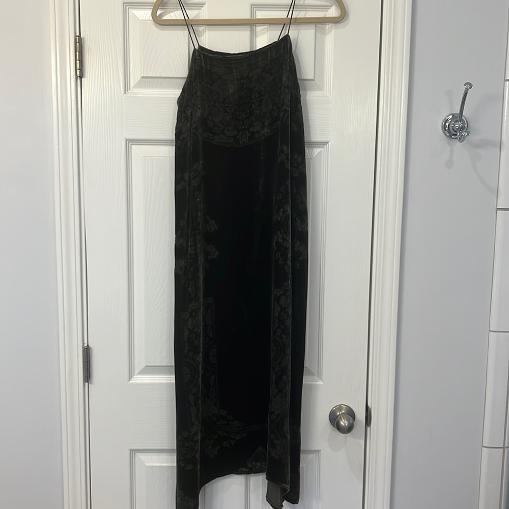 Anthropologie Midi Velvet Dress